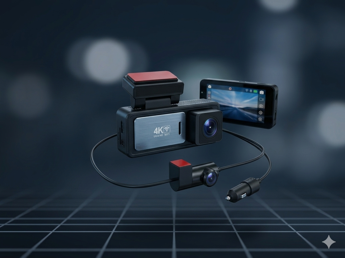 GCH DASHCAM-PRO | Ultra-Compact 4K Dual-Camera Dash Cam