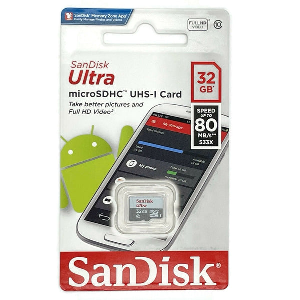 Sandisk Micro SD Card Ultra Memory Card 32GB - Ensight Automotive Solutions -