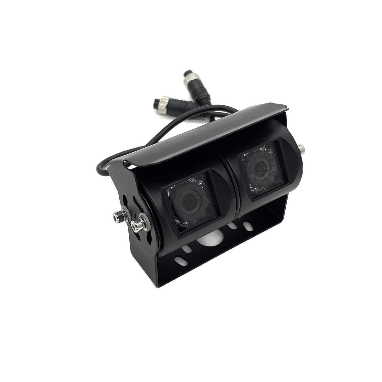 Universal R.V. Adjustable Reverse Backup Parking Rear View Front Dual Camera - Ensight Automotive Solutions -